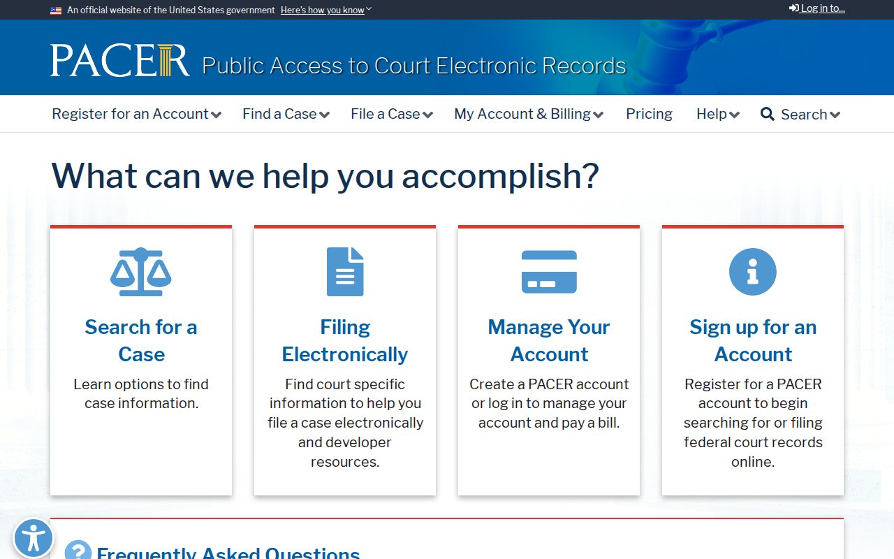 Federal PACER court case lookup serving Mississippi County